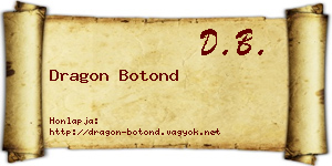 Dragon Botond névjegykártya